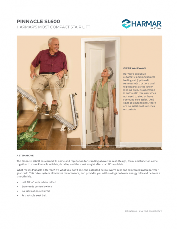 Harmar SL600 Pinnacle Stair Li CarePro Health Services