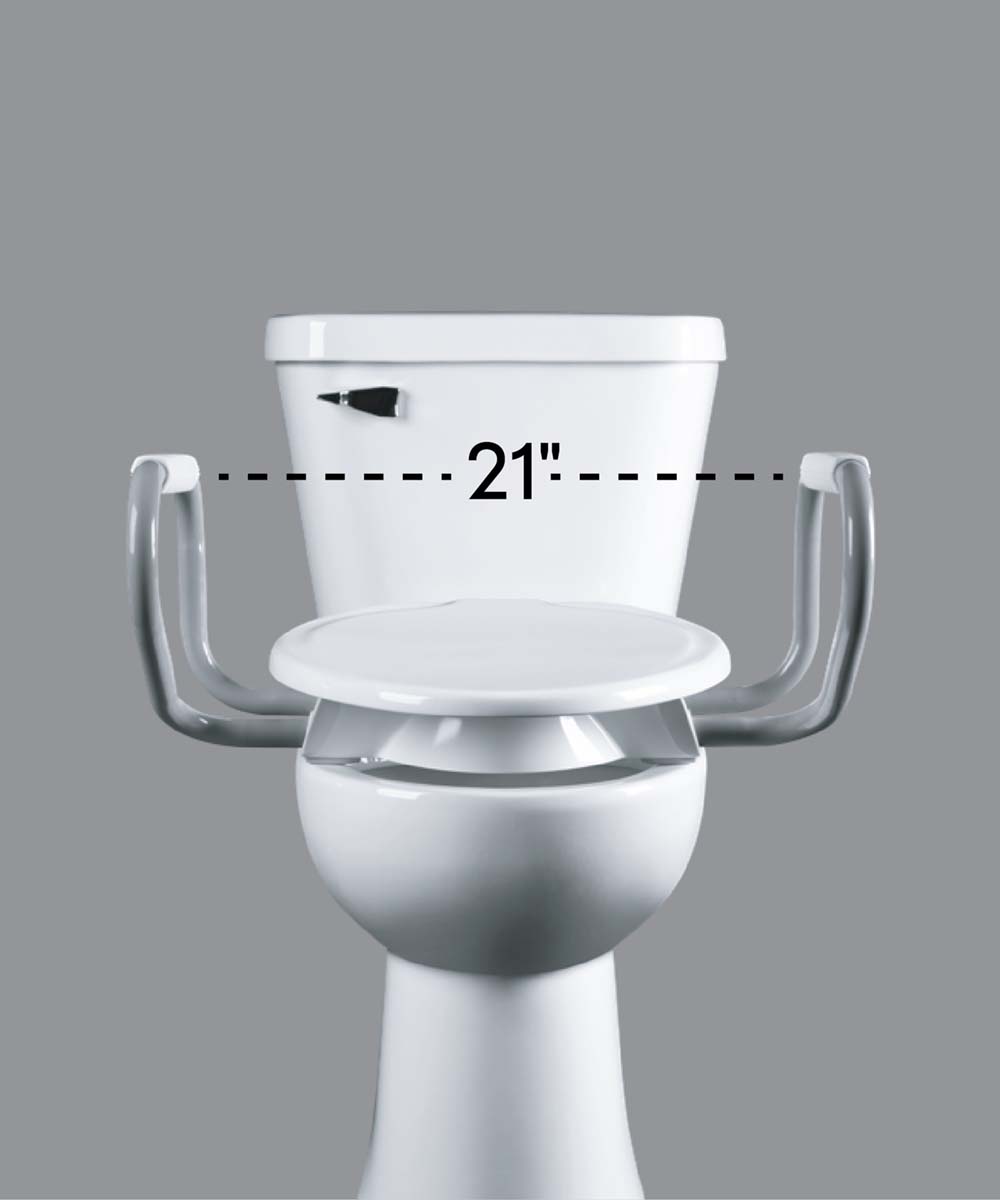 Support Arms for Clean Shield Elevated Toilet Seat 2 Image of Support Arms for Clean Shield Elevated Toilet Seat 2 product